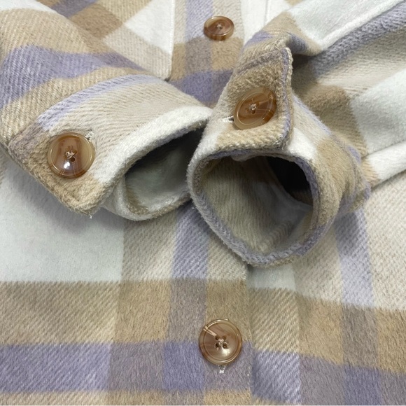 Blank NYC Mountain Top White Multi Plaid Shacket - Picture 15 of 16